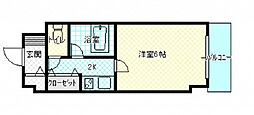 コスモハイツシバタ 1Kの間取図画像