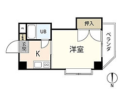 サンクレオアイ 1Kの間取図画像