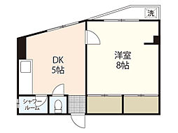 高橋ビル 1DKの間取図画像