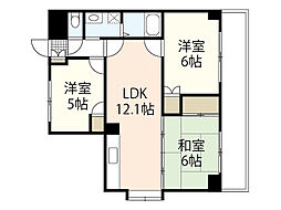 ヴィラくすの木 3LDKの間取図画像