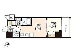 S-RESIDENCE鶴見町altano 1LDKの間取図画像