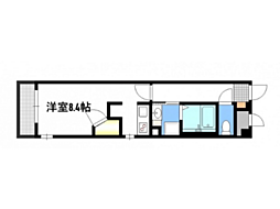 D.siel広島駅前 ワンルームの間取図画像