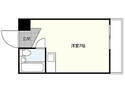 アルティメイトビル ワンルームの間取図画像