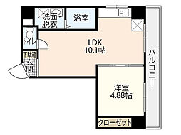 セブン/セブンきむら 1LDKの間取図画像