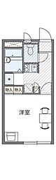 レオパレスグリーンビュー 1Kの間取図画像