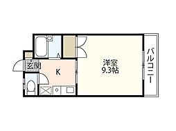 グランコーポ・K 1Kの間取図画像