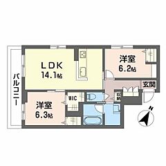 物件の間取り