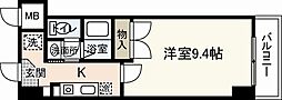 西広島ビレッジ 1Kの間取図画像