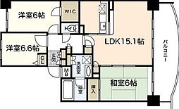 プルミエールA.シティー 3LDKの間取図画像