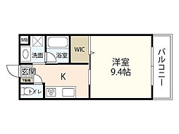 CruyffCaurt 1Kの間取図画像