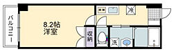 フレッド 1Kの間取図画像