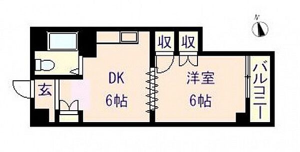 でしおドルフ ｜広島県広島市南区出汐4丁目(賃貸マンション1DK・3階・24.79㎡)の写真 その2