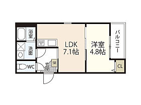 広島県広島市西区草津南1丁目（賃貸アパート1LDK・1階・30.00㎡） その1