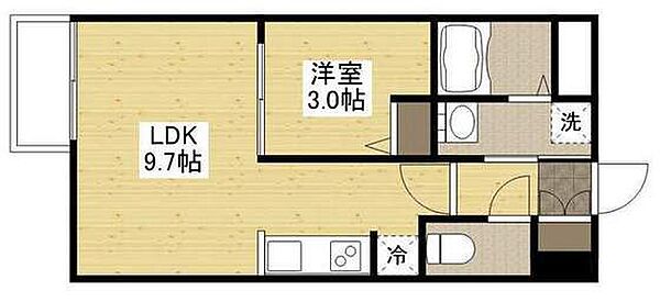 月光矢賀ソレイユサイド参番館 ｜広島県広島市東区矢賀1丁目(賃貸マンション1LDK・2階・29.72㎡)の写真 その2