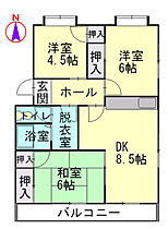 ハイツ橋岡  ｜ 広島県広島市南区旭2丁目（賃貸マンション3LDK・3階・60.15㎡） その2