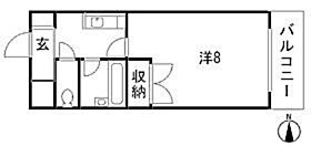 広島県広島市西区大芝1丁目（賃貸マンション1K・2階・23.05㎡） その2