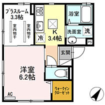 広島県広島市東区尾長西2丁目（賃貸アパート1K・1階・33.36㎡） その2