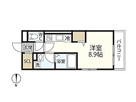 LE DOME 西霞  ｜ 広島県広島市南区西霞町（賃貸アパート1R・3階・24.65㎡） その2