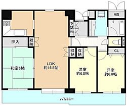 広島県広島市西区井口台3丁目（賃貸マンション3LDK・4階・73.20㎡） その2