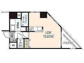 広島県広島市西区古江西町（賃貸マンション1R・6階・29.76㎡） その2