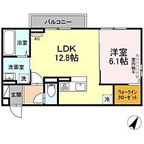 D-room中野  ｜ 広島県広島市安芸区中野2丁目（賃貸アパート1LDK・3階・46.01㎡） その2