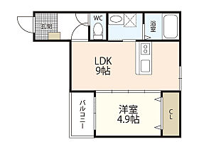 広島県広島市西区南観音3丁目（賃貸アパート1LDK・1階・35.04㎡） その2