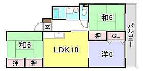 広島県広島市西区庚午中1丁目（賃貸マンション3LDK・7階・66.69㎡） その2