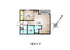 仮）GRANDTIC 江波西  ｜ 広島県広島市中区江波西1丁目（賃貸アパート1LDK・1階・30.04㎡） その2