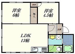 間取図画像 2LDK