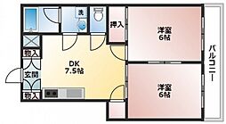 間取図画像 2DK