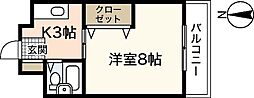 ソフィアコートリバーサイド天満アネックス 1Kの間取図画像