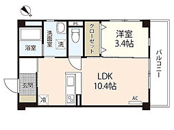 間取図画像 1LDK