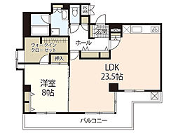 横村ビル 1LDKの間取図画像