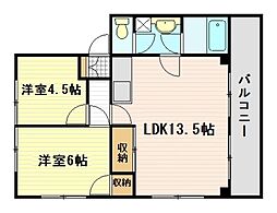 間取図画像 2LDK