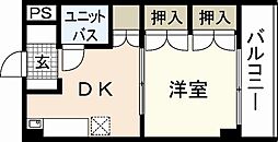 グレース天満町 1DKの間取図画像