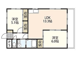 間取図画像 2LDK