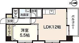アヴニール五軒屋 1LDKの間取図画像