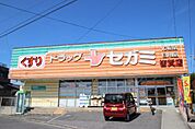 ドラックストア「ドラッグセガミ皆賀店まで471ｍ」