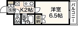 エクセレント楠木 1Kの間取図画像