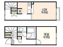 レオネクストバーサトル坂南 1LDKの間取図画像