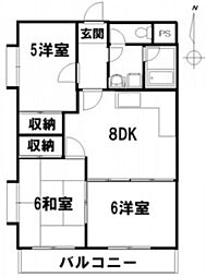 丸ビル 3DKの間取図画像