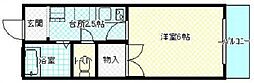 ラコント緑井 1Kの間取図画像