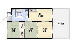 ラ・フェルメ高木 3LDKの間取図画像