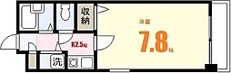 シャイン中筋 1Kの間取図画像