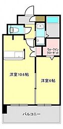 カサグランデ5 1LDKの間取図画像