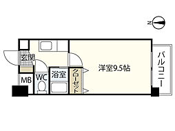 パラーシオ 1Kの間取図画像