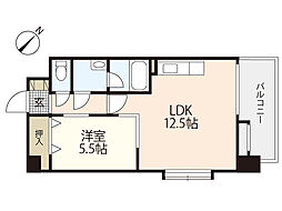 第3中田ビル 1LDKの間取図画像