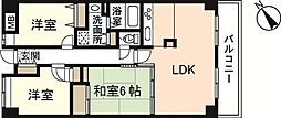シーブリーズ東原壱番館 3LDKの間取図画像