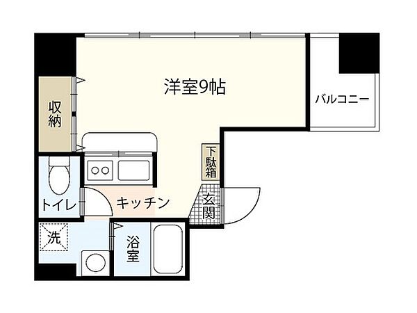 ＳＨＯＫＩ　Ｂｌｄｇ大手町（旧：radiance大手町） ｜広島県広島市中区大手町5丁目(賃貸マンション1R・3階・24.54㎡)の写真 その2