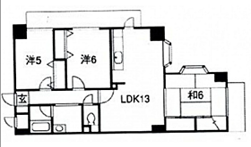 アーバンビュー府中  ｜ 広島県安芸郡府中町山田2丁目（賃貸マンション3LDK・8階・69.77㎡） その2